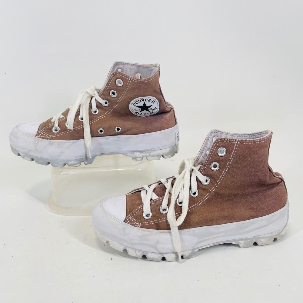 Converse Chuck Taylor All Star Lugged Brown High Top Sneakers 565902C Womens 8 - Picture 5 of 8